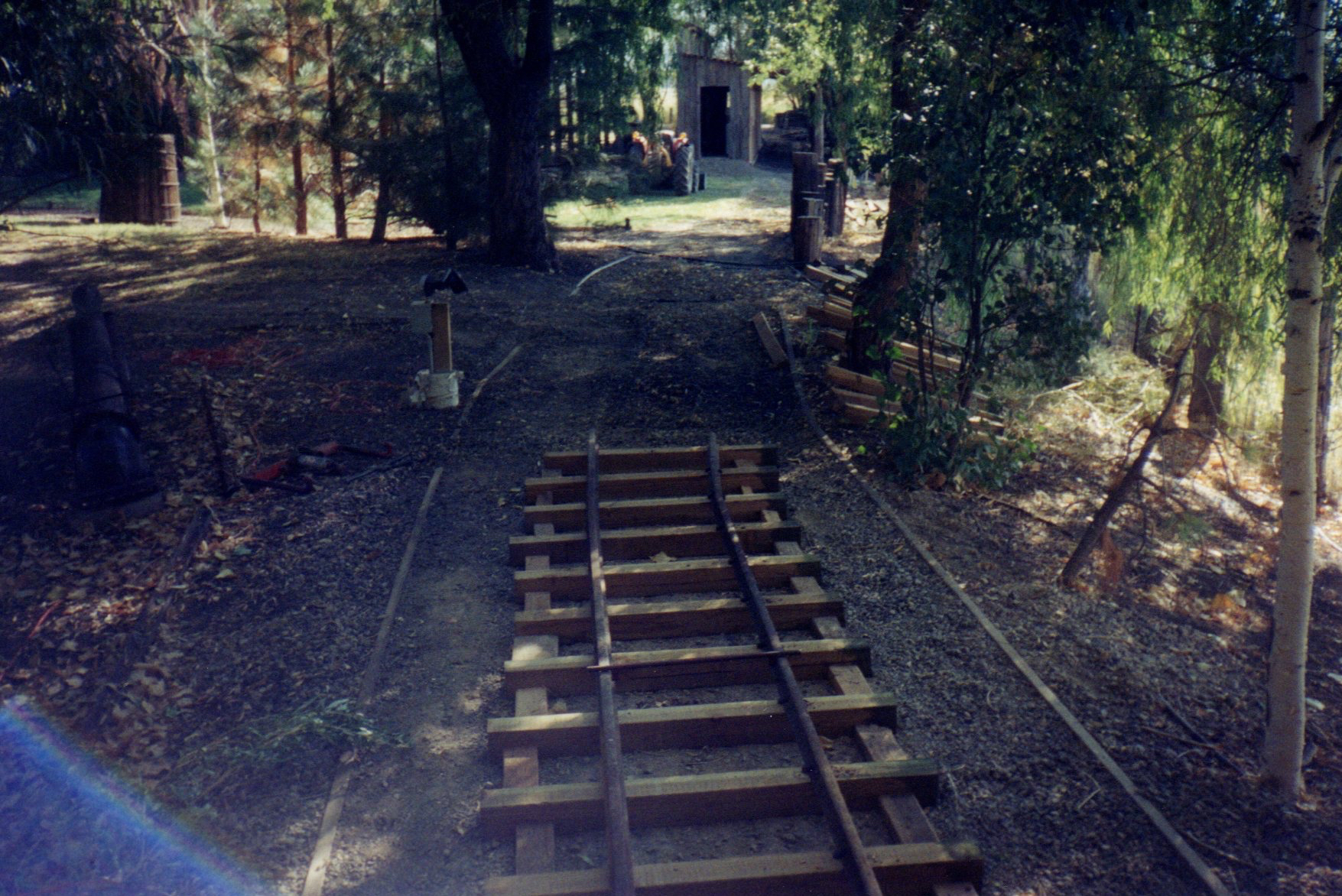 2002 Track Construction – Baker's 10 Acre Railway Gardens